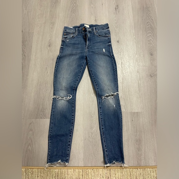 Mother “high waisted looker ankle fray” Jeans size 25 - Picture 1 of 4
